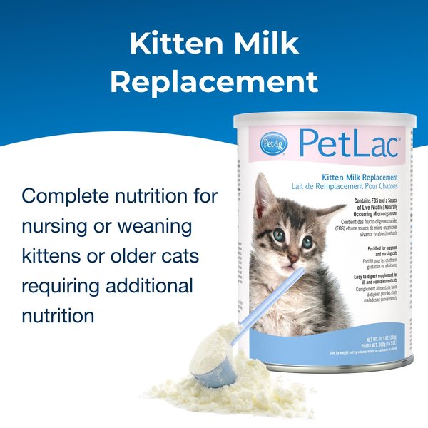 PETAG PetLac Kitten Milk Replacement Powder for Kittens, 10.5-oz can