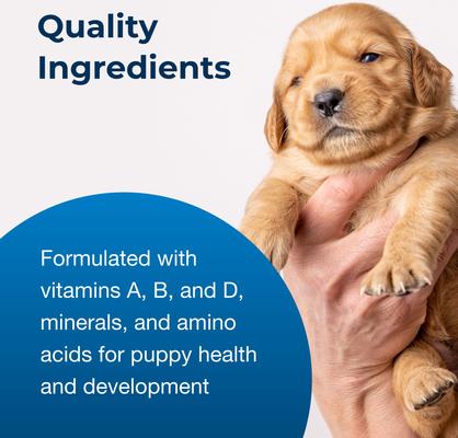 Show full view: PetAg PetLac Puppy Milk Replacement Liquid for Puppies, 32-fl oz carton slide 7 of 12