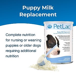 PetAg PetLac Puppy Milk Replacement Powder for Puppies, 10.5-oz can