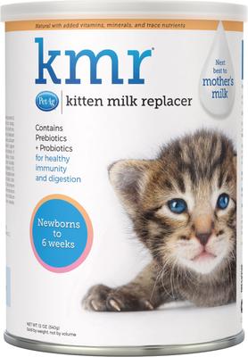 Show full view: PetAg Small Animal Nursing Kit, 2-oz bottle + PetAg KMR Kitten Milk Replacer Powder, 12-oz can slide 6 of 12