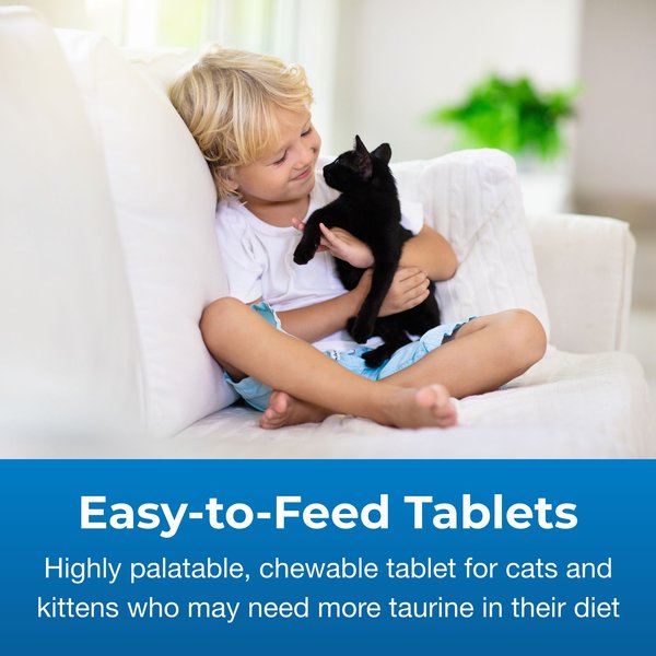 PetAg Taurine Daily Chewable Tablet Supplement for Cats, 100 count