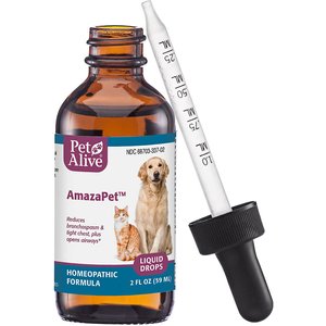 PetAlive AmazaPet Homeopathic Medicine for Asthma for Cats & Dogs, 2-fl oz bottle
