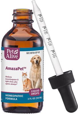Show full view: PetAlive AmazaPet Homeopathic Medicine for Asthma for Cats & Dogs, 2-fl oz bottle slide 1 of 7