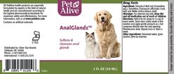PetAlive AnalGlandz Anal Gland Health Dog & Cat Supplement, 2-fl oz bottle slide 2 of 2