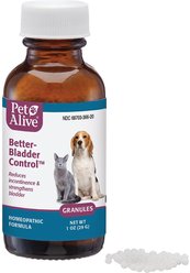 PetAlive Better-Bladder Control Granules Incontinence Symptoms Supplement for Dogs & Cats, 1-oz jar