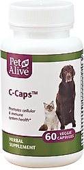PetAlive C-Caps Immune Health Dog & Cat Supplement, 60 count