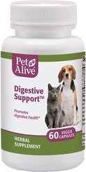 PetAlive Digestive Support Dog & Cat Supplement, 60 count