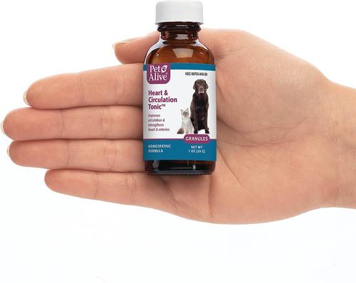 Show full view: PetAlive Heart & Circulation Tonic Granules Circulation Supplement for Dogs & Cats, 1-oz jar slide 3 of 7