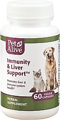 PetAlive Immunity & Liver Support Dog & Cat Supplement, 60 count