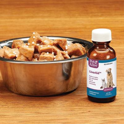 Show full view: PetAlive LiverAid Granules Liver & Pancreatic Supplement for Dogs & Cats, 1-oz jar slide 4 of 7
