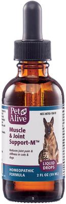 Show full view: PetAlive Muscle & Joint Support-M Homeopathic Medicine for Joint Pain/Arthritis for Dogs & Cats, 2-fl oz bottle slide 1 of 6