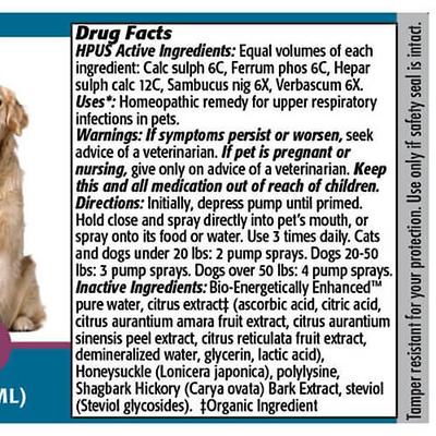 Show full view: PetAlive Respo-K Homeopathic Medicine for Respiratory Infections for Cats & Dogs, 2-fl oz bottle slide 6 of 6
