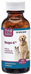 PetAlive Respo-K Homeopathic Medicine for Respiratory Infections for Dogs, 180 count