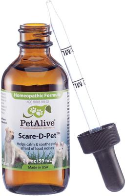Show full view: PetAlive Scare-D-Pet Loud Noise Calming Dog & Cat Supplement, 2-fl oz bottle slide 3 of 5