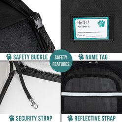 PetAmi Airline Approved Backpack Dog & Cat Carrier, Black slide 2 of 7