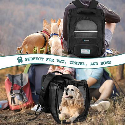 Show full view: PetAmi Airline Approved Backpack Dog & Cat Carrier, Black slide 7 of 8