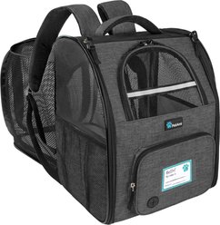 PetAmi Airline Approved Backpack Dog & Cat Carrier, Charcoal
