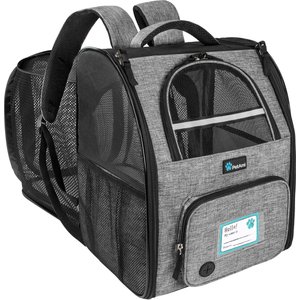 PetAmi Airline Approved Backpack Dog & Cat Carrier, Gray