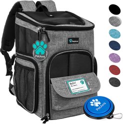 PetAmi Airline Approved Backpack Dog & Cat Carrier, Heather Gray slide 2 of 8