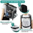 Show in main carousel: PetAmi Airline Approved Backpack Dog & Cat Carrier, Heather Gray slide 6 of 9