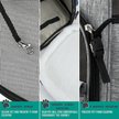 Show in main carousel: PetAmi Airline Approved Backpack Dog & Cat Carrier, Heather Gray slide 7 of 9