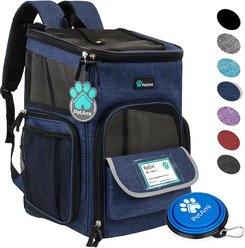 PetAmi Airline Approved Backpack Dog & Cat Carrier, Navy slide 2 of 8
