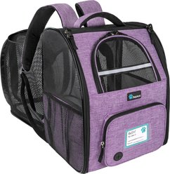 PetAmi Airline Approved Backpack Dog & Cat Carrier, Purple