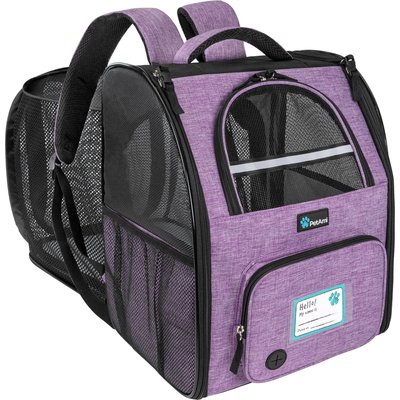 PetAmi PetAmi Airline Approved Expandable Backpack Dog & Cat Carrier, Purple