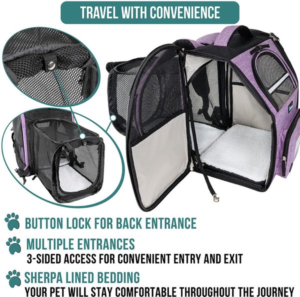 PetAmi Airline Approved Backpack Dog & Cat Carrier