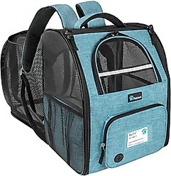 PetAmi Airline Approved Backpack Dog & Cat Carrier, Turquoise