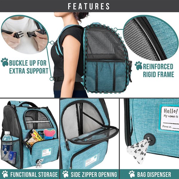 PetAmi Airline Approved Backpack Dog & Cat Carrier