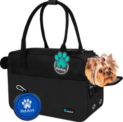 PetAmi Airline Approved Bag Dog & Cat Carrier, Black