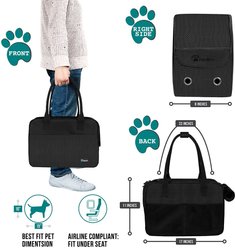 PetAmi Airline Approved Bag Dog & Cat Carrier, Black slide 2 of 7