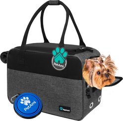 PetAmi Airline Approved Bag Dog & Cat Carrier, Heather Charcoal