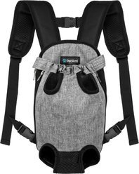 PetAmi Airline Approved Front-Carrier Dog & Cat Carrier, Heather Grey, Large