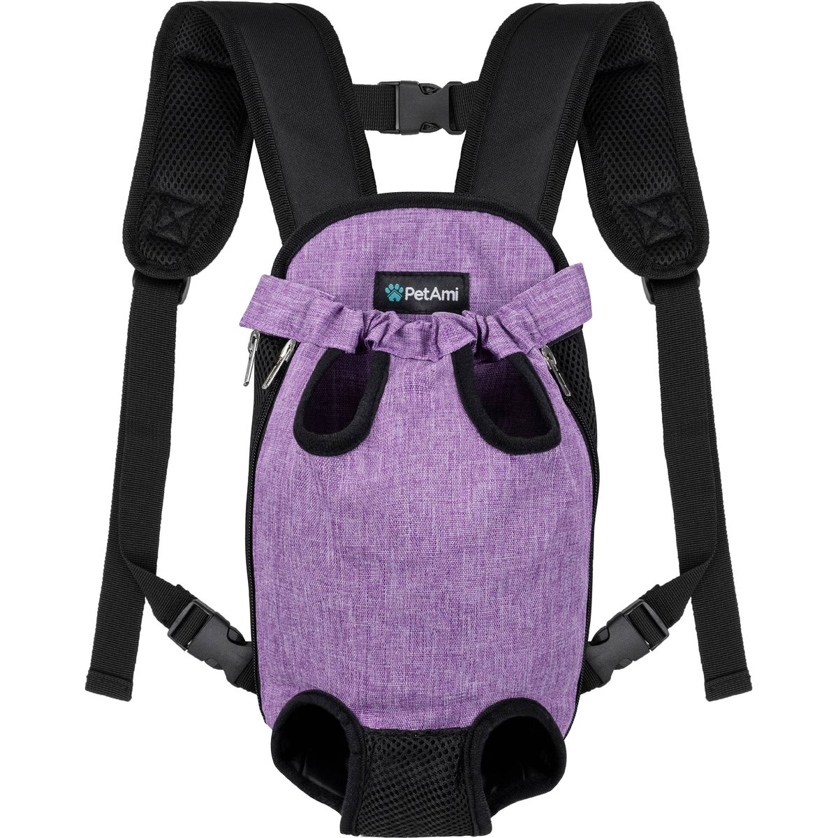 PetAmi Front-Carrier Dog & Cat Carrier, Purple, Small