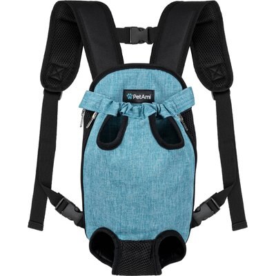 PetAmi PetAmi Front-Carrier Dog & Cat Carrier, Sea Blue, Large