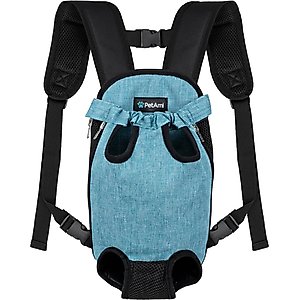 PetAmi Airline Approved Front-Carrier Dog & Cat Carrier, Sea Blue, Medium