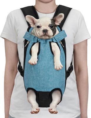 Show full view: PetAmi Airline Approved Front-Carrier Dog & Cat Carrier, Sea Blue, Small slide 2 of 9