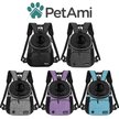 Show in main carousel: PetAmi Airline Approved Front Chest Small Dog & Cat Backpack Carrier, Dark Gray, Large slide 7 of 8