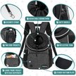 Show in main carousel: PetAmi Airline Approved Front Chest Small Dog & Cat Backpack Carrier, Dark Gray, Large slide 4 of 8