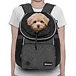 Show in main carousel: PetAmi Airline Approved Front Chest Small Dog & Cat Backpack Carrier, Dark Gray, Large slide 2 of 8