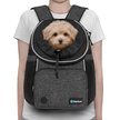 Show in main carousel: PetAmi Airline Approved Front Chest Small Dog & Cat Backpack Carrier, Dark Gray, Medium slide 2 of 8