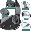 Show in main carousel: PetAmi Airline Approved Sling Dog & Cat Carrier, Black, Medium slide 3 of 8