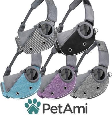Show full view: PetAmi Airline Approved Sling Dog & Cat Carrier, Gray, Small slide 8 of 9