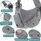 Show in main carousel: PetAmi Airline Approved Sling Dog & Cat Carrier, Gray, Small slide 5 of 9