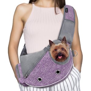 PetAmi Airline Approved Sling Dog & Cat Carrier, Purple, Small