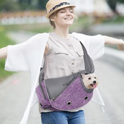 Show full view: PetAmi Airline Approved Sling Dog & Cat Carrier, Purple, Small slide 6 of 9