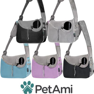 Show full view: PetAmi Airline Approved Sling Small Dog & Cat Carrier, Black slide 7 of 7