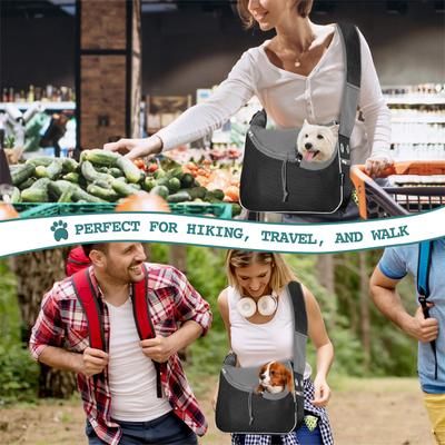 Show full view: PetAmi Airline Approved Sling Small Dog & Cat Carrier, Black slide 6 of 7